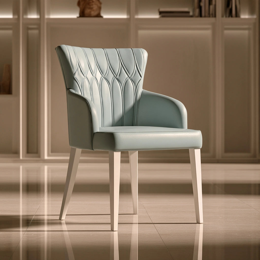 Tapicerowana sofa do salonu, tapicerowany tkaniną, kolor: jasnoniebieski